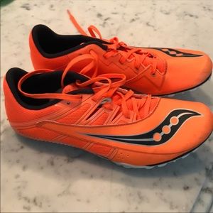 Orange Track Shoes